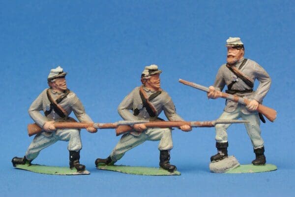 Timpo ACW Infantry - GREY Plastic Confederates