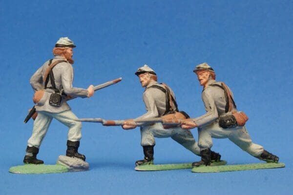 Timpo ACW Infantry - GREY Plastic Confederates - Image 3