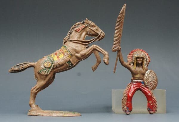 Speedwell Mounted Indian with Banner (Hausser Copy)