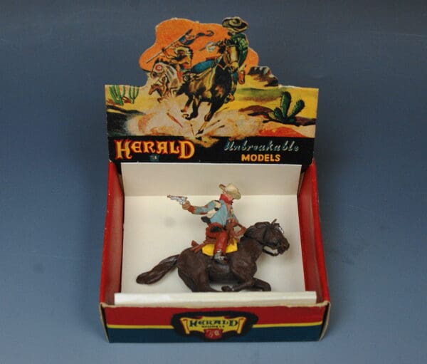 Herald Zang Mounted Indian Brave - ORIGINAL Box (Repro Insert)