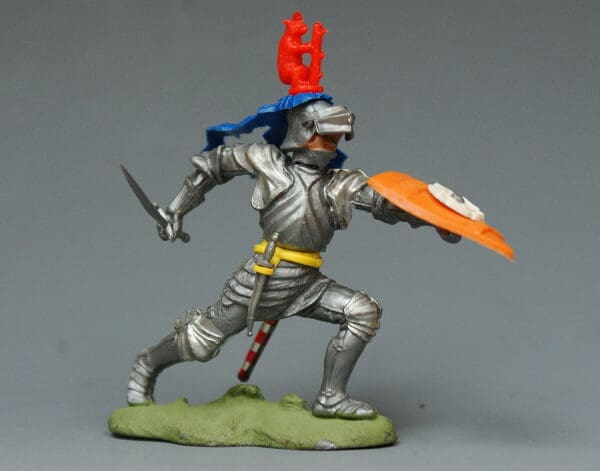 Swoppet C15th Knight Attacking - ROYAL BLUE Favour #2