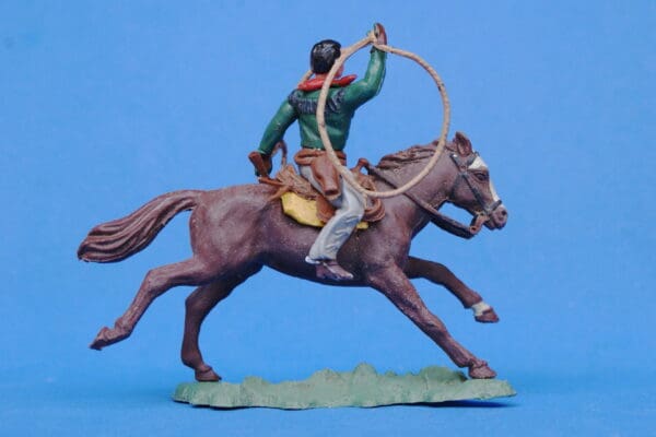 Herald Swoppet Mounted Cowboy with Lasso (+Repro Box) - Image 2