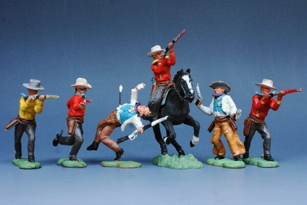 Herald Swoppet Cowboys - Group of 6 Figures (Bridgnorth)