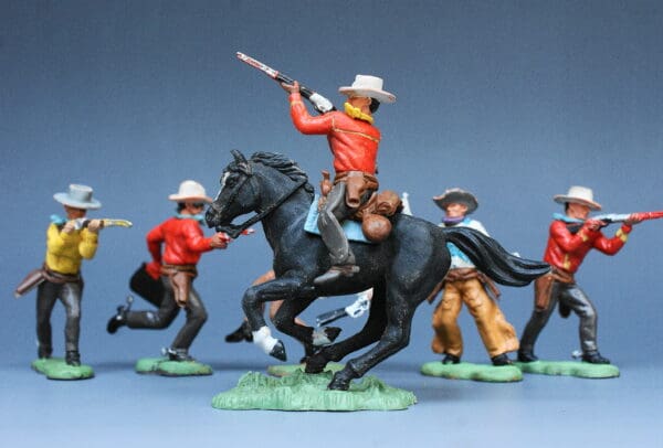 Herald Swoppet Cowboys - Group of 6 Figures (Bridgnorth) - Image 3