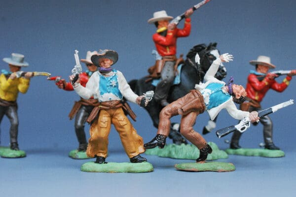 Herald Swoppet Cowboys - Group of 6 Figures (Bridgnorth) - Image 2