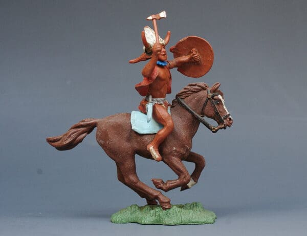 Herald Swoppet Indian Medicine Man Mounted