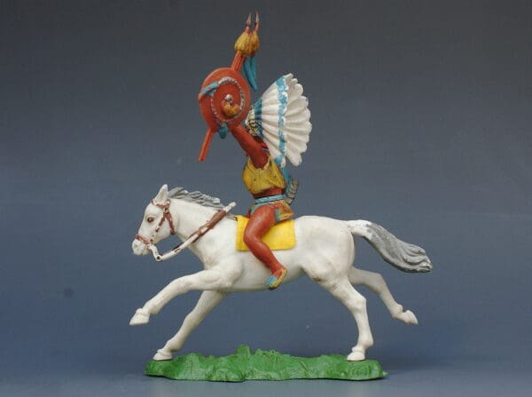 Herald Swoppet Mounted Indian Chief with Dagger - Image 2