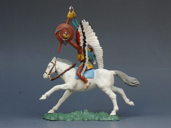 Swoppet Mounted Indian Chief with Dagger (Incorrect Head) - Image 2